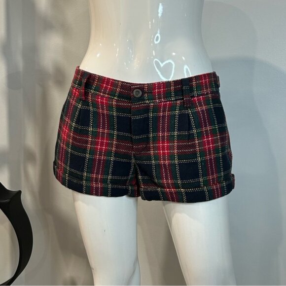 Abercrombie Fitch Tartan Trouser Shorts - Picture 3 of 11